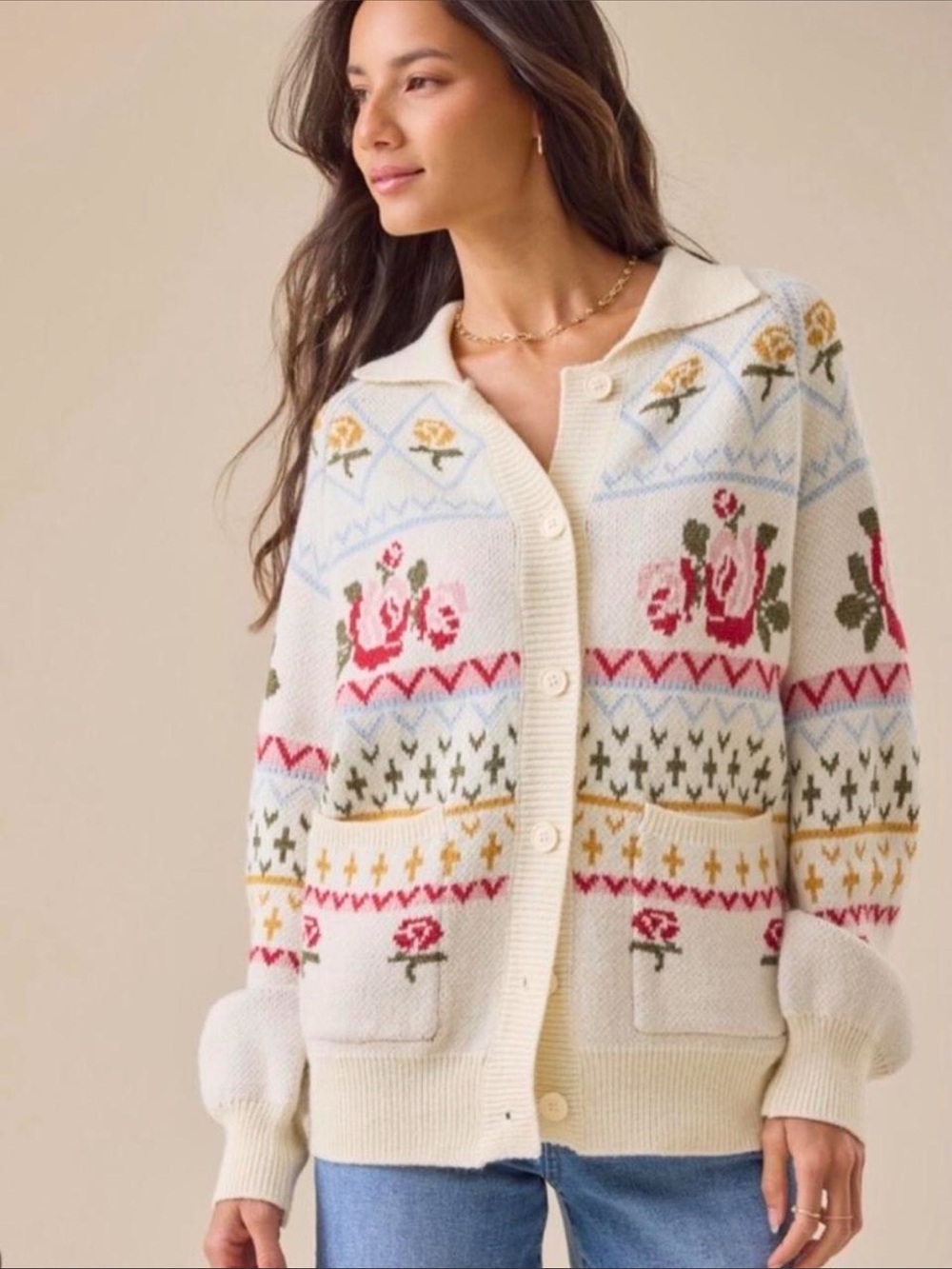 NWT Altar’d State Sofia Rose Cardigan S
